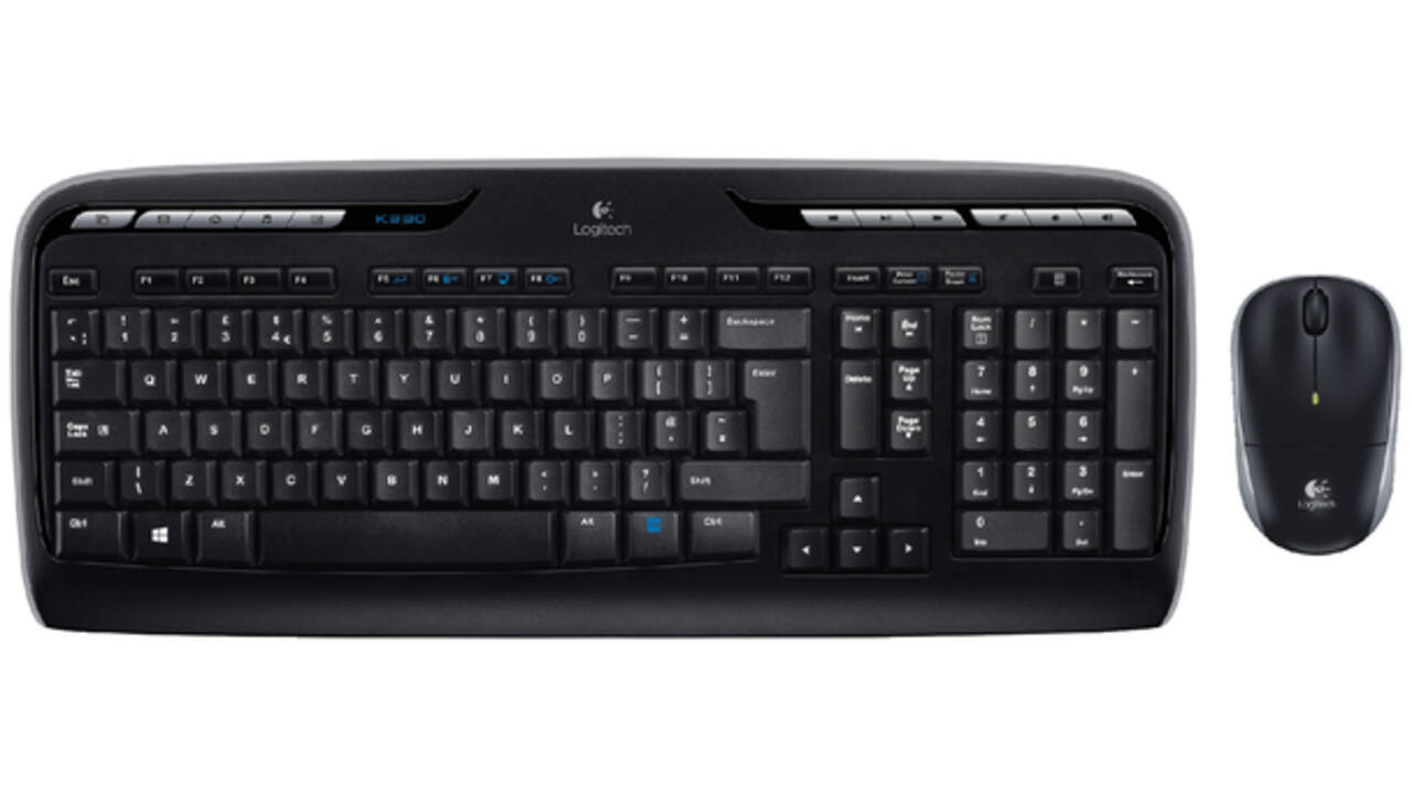 Toetsenbord Logitech MK330 Qwerty +muis zwart