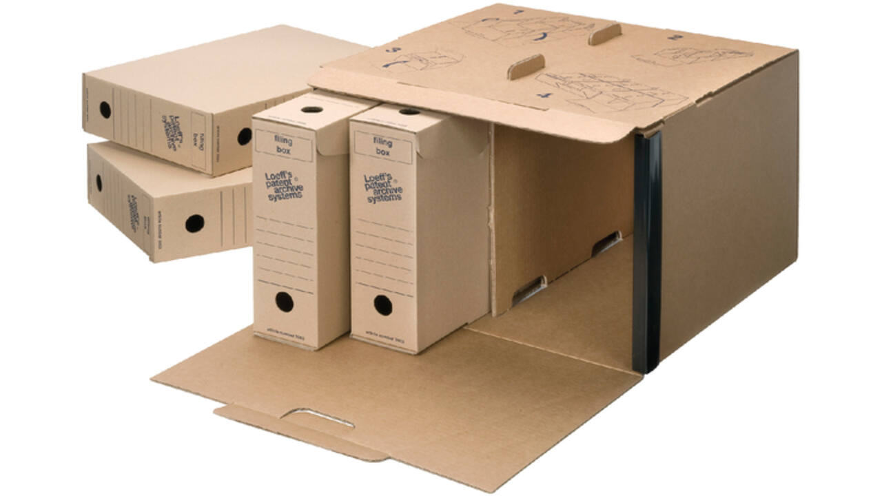 Archiefdoos Loeff Filing Box 3003 folio 345x250x80mm karton