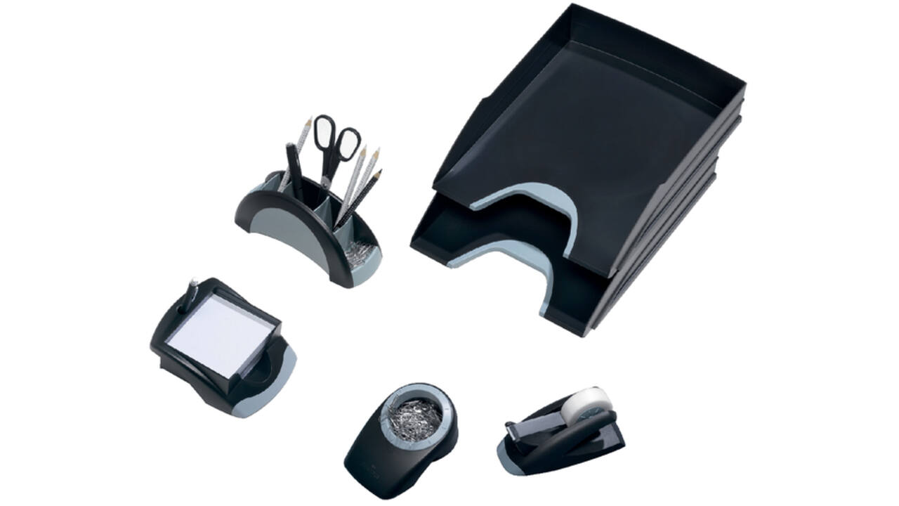 Papercliphouder Vegas inclusief 100 paperclips zwart