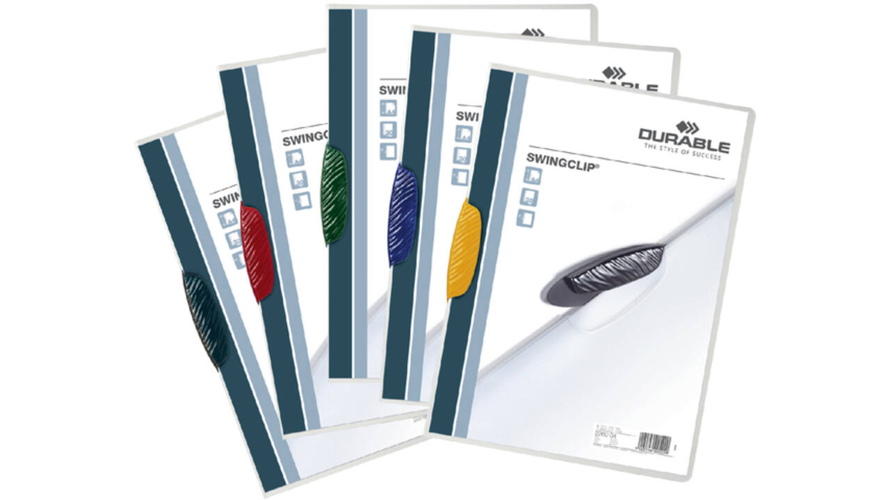 Klemmap Durable Swingclip 30 vellen zwart