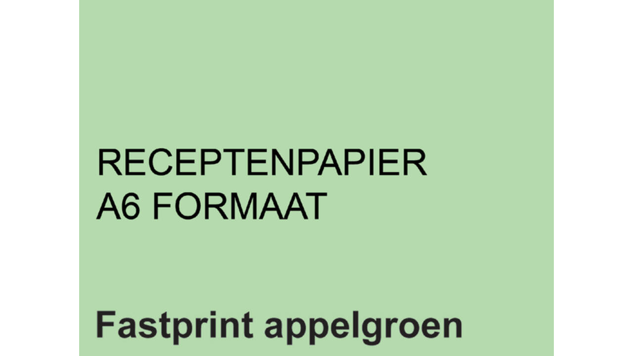 Receptpapier Fastprint A6 80gr appelgroen 2000vel