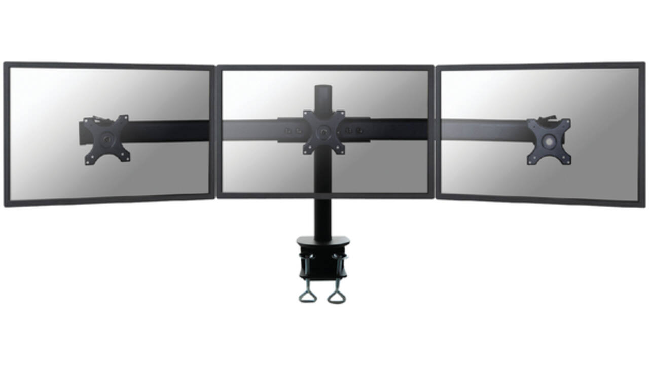 Monitorarm Neomounts D700D 3x10-27" met klem zwart