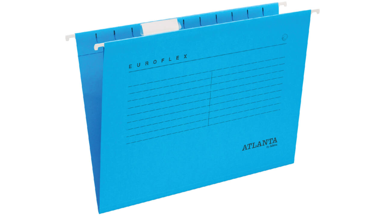 Hangmap Djois Euroflex recycled A4 V-bodem blauw 25 stuks