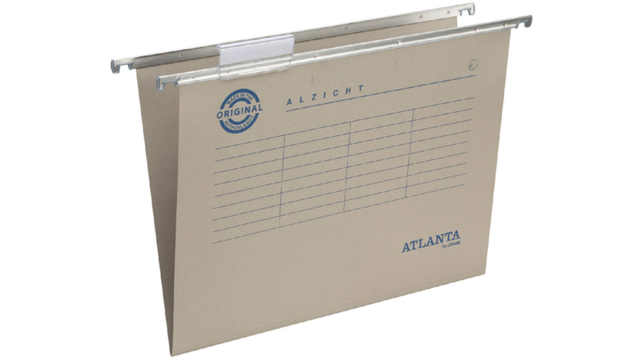 Hangmap Djois Alzicht folio frontaal recycled V-bodem 230gr grijs