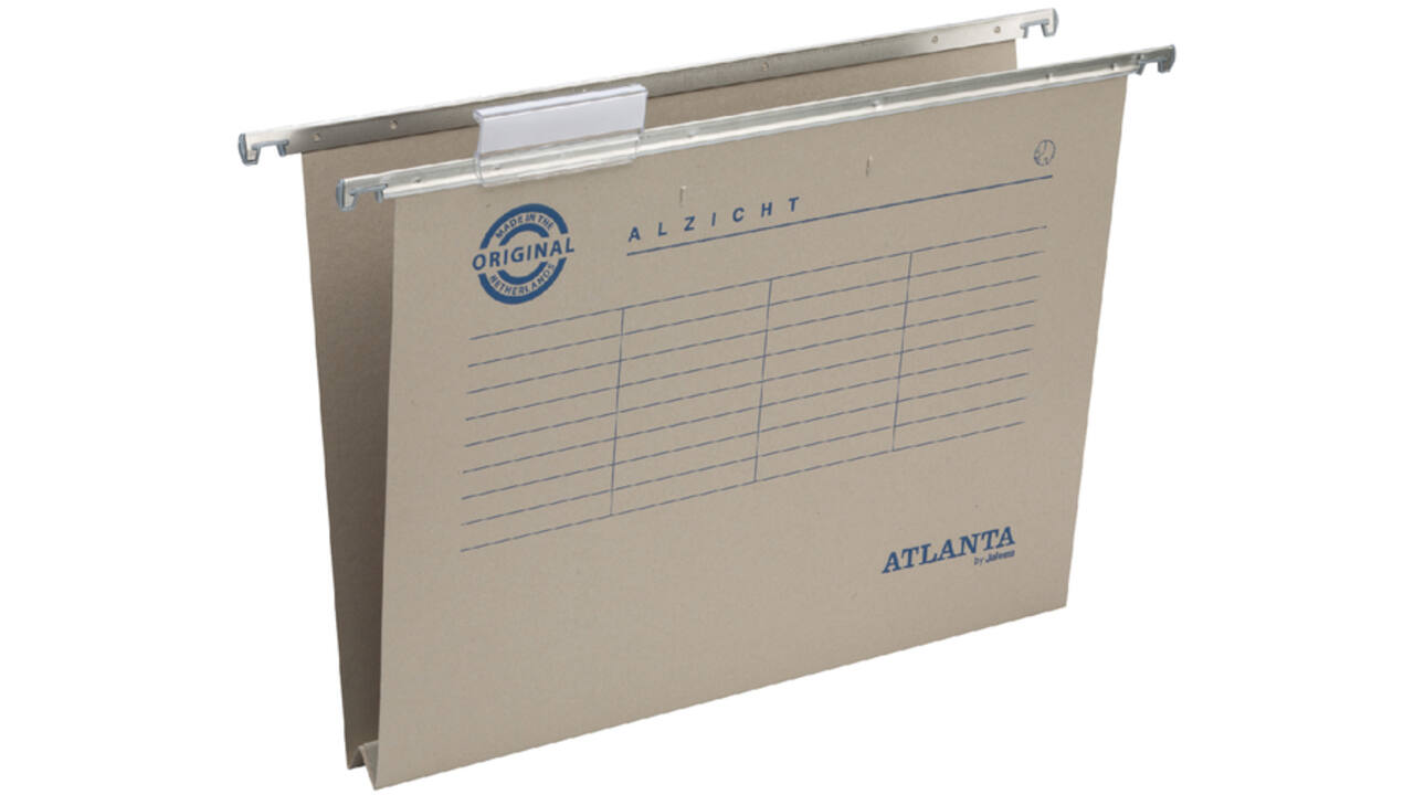 Hangmap Djois Alzicht A4 frontaal recycled U-bodem 30mm grijs