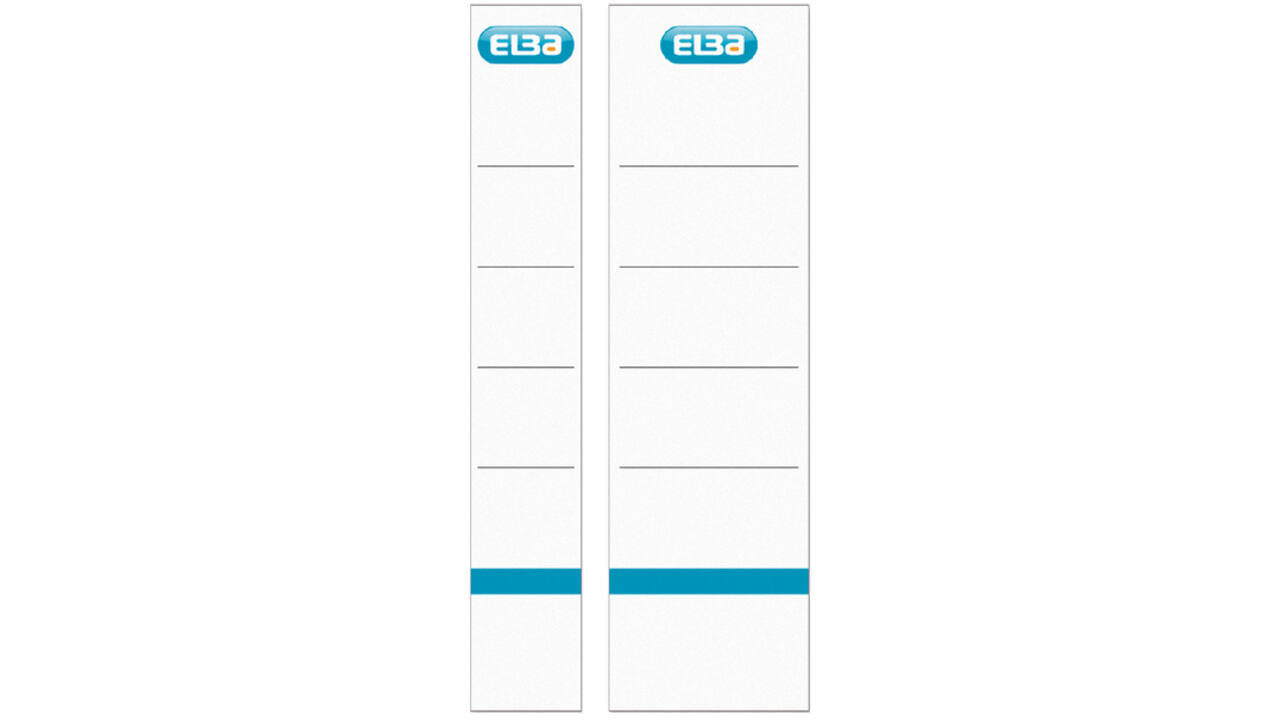 Rug-insteekkaart Elba Rado breed 54x190mm wit