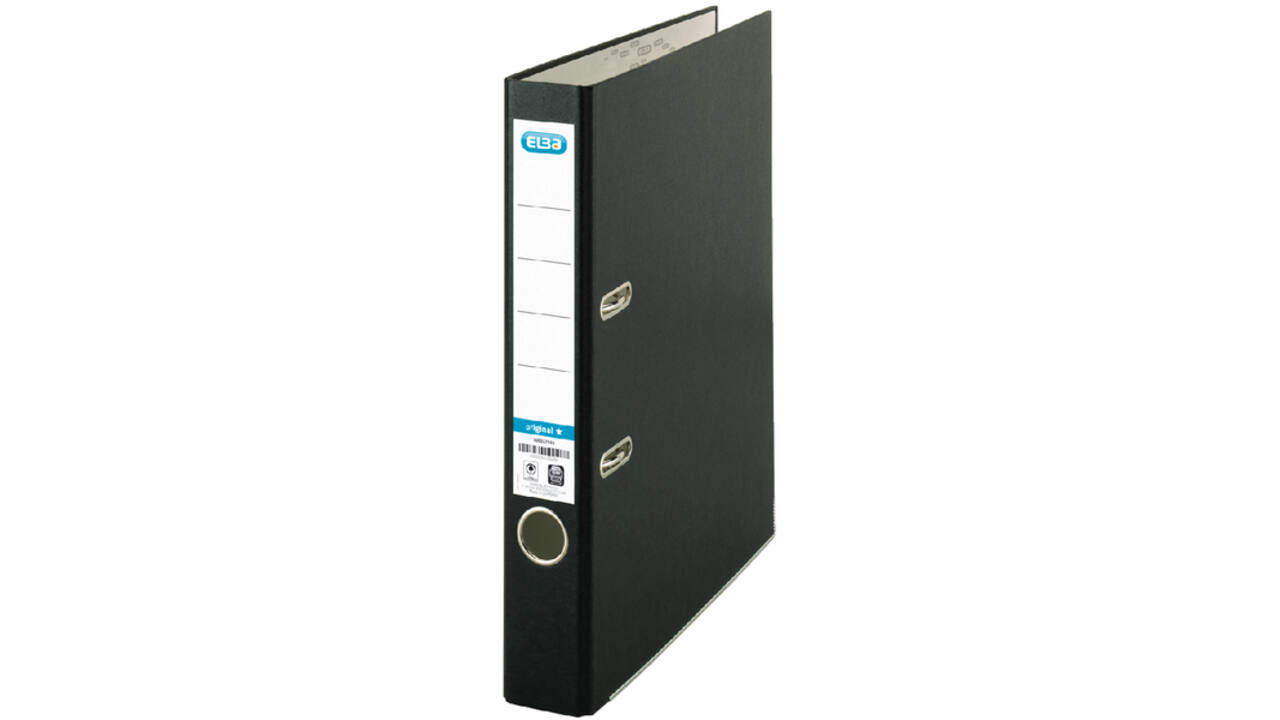 Ordner Elba Smart Original A4 50mm karton zwart gewolkt