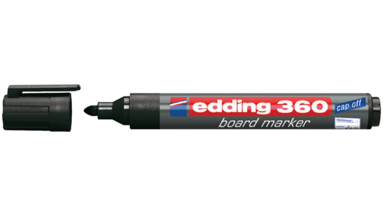 Viltstift edding 360 whiteboard rond 1.5-3mm zwart