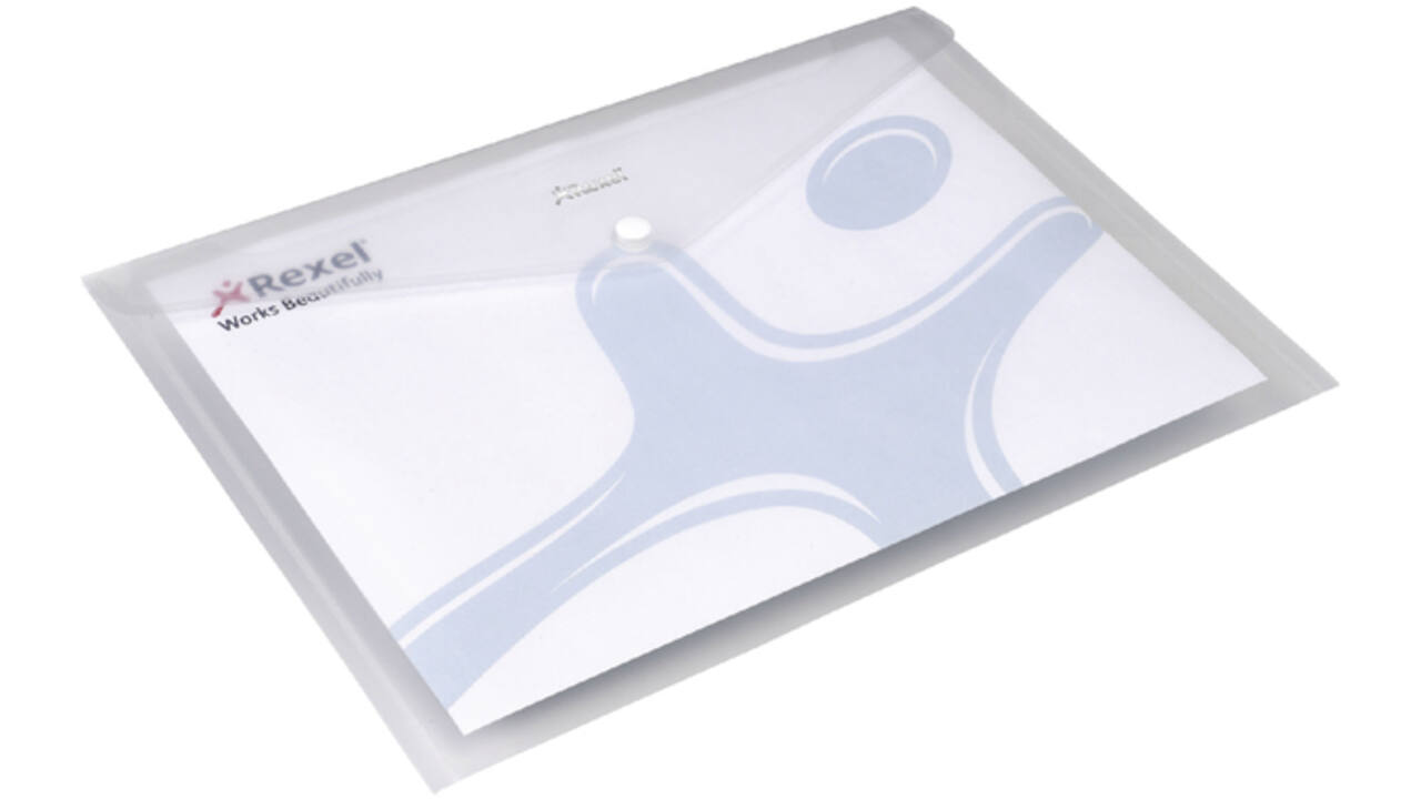 Enveloptas Rexel ice A4 transparant