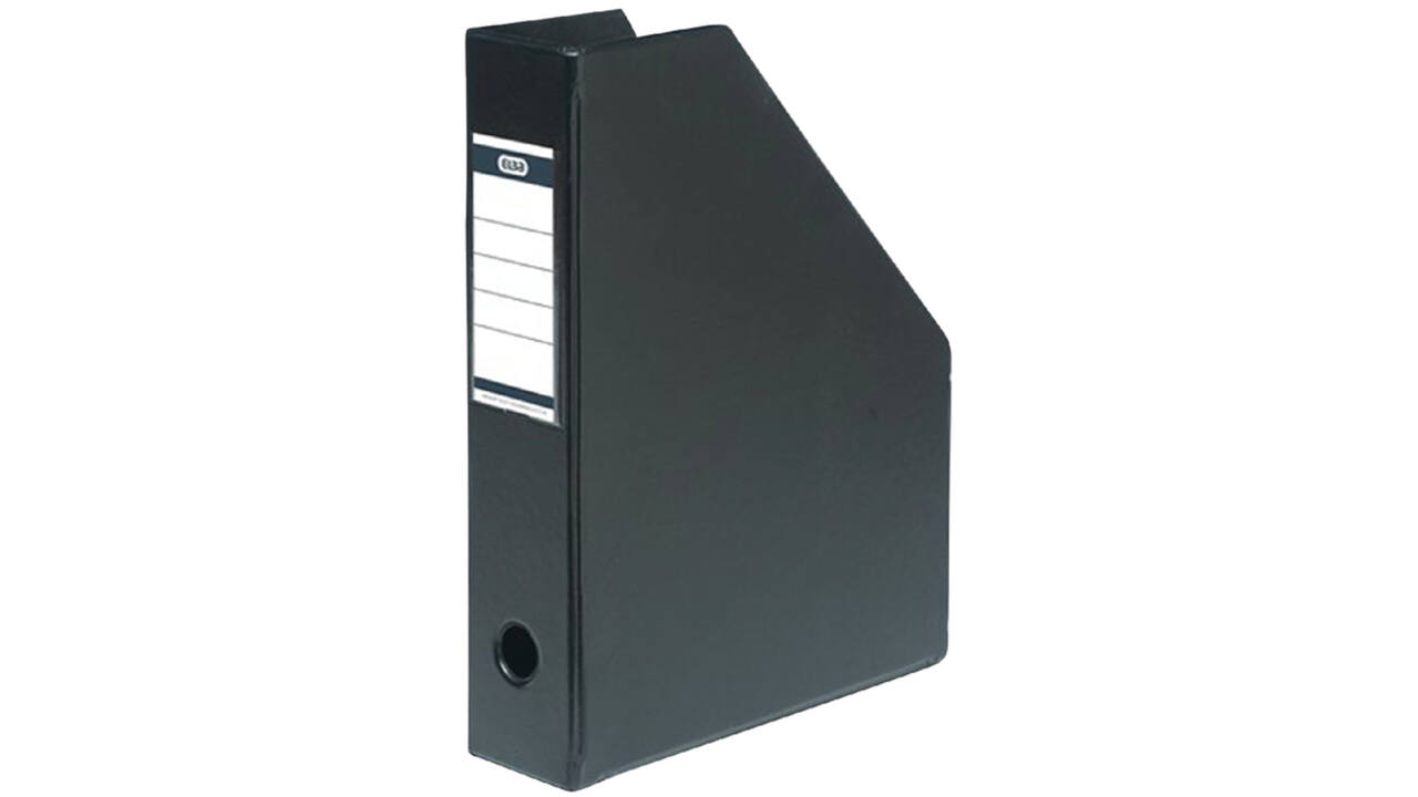Tijdschriftcassette Elba A4 zwart