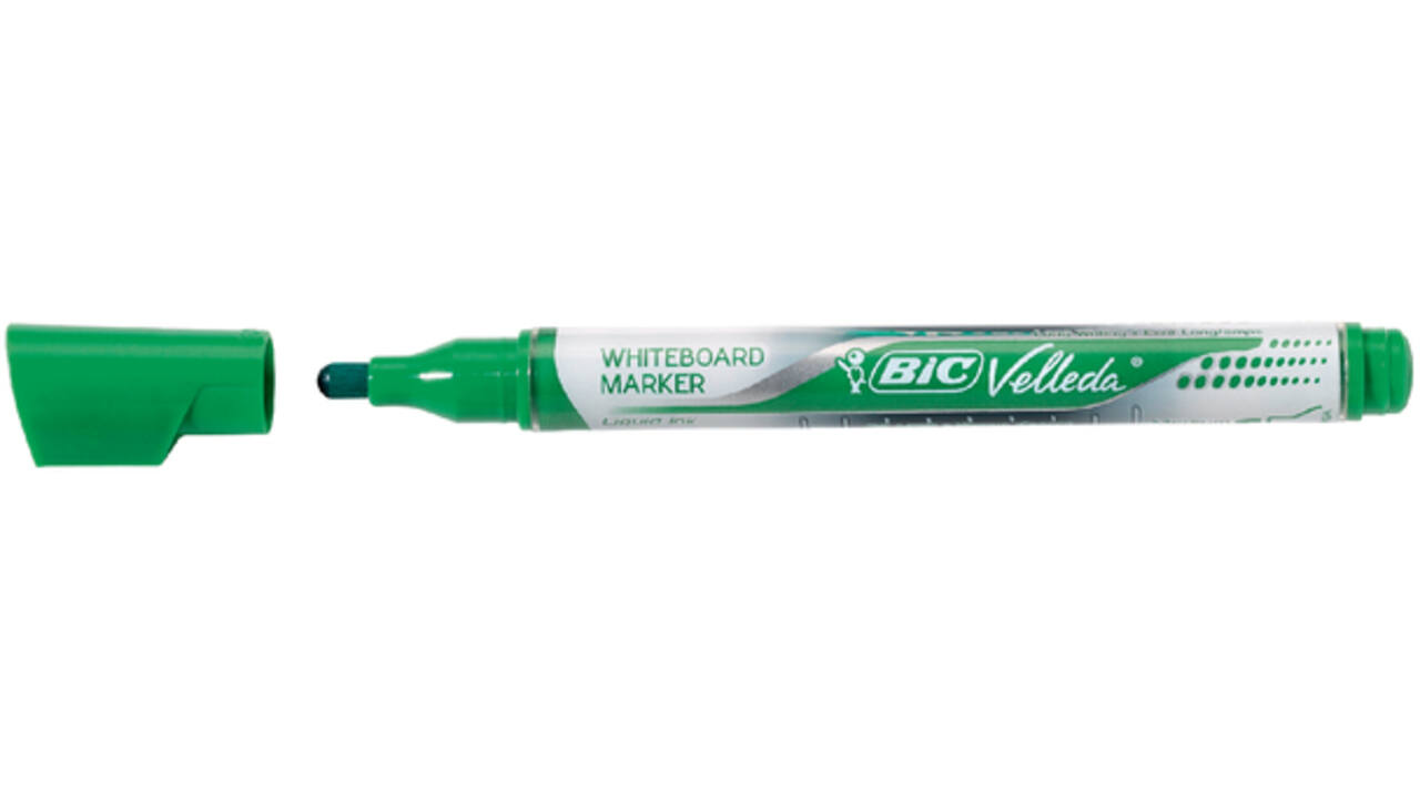 Viltstift Bic Velleda liquid whiteboard rond medium groen