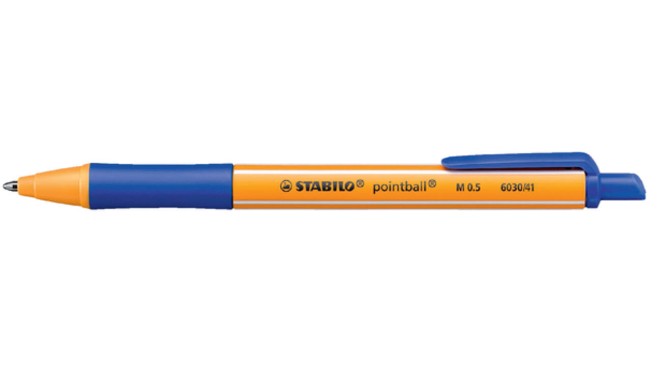 Balpen STABILO pointball 6030/41 medium blauw