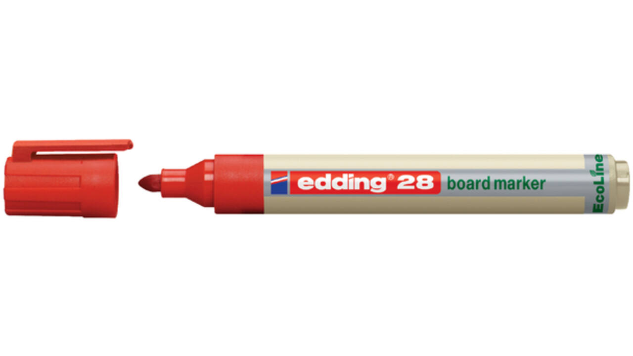 Viltstift edding 28 whiteboard Ecoline rond 1.5-3mm rood