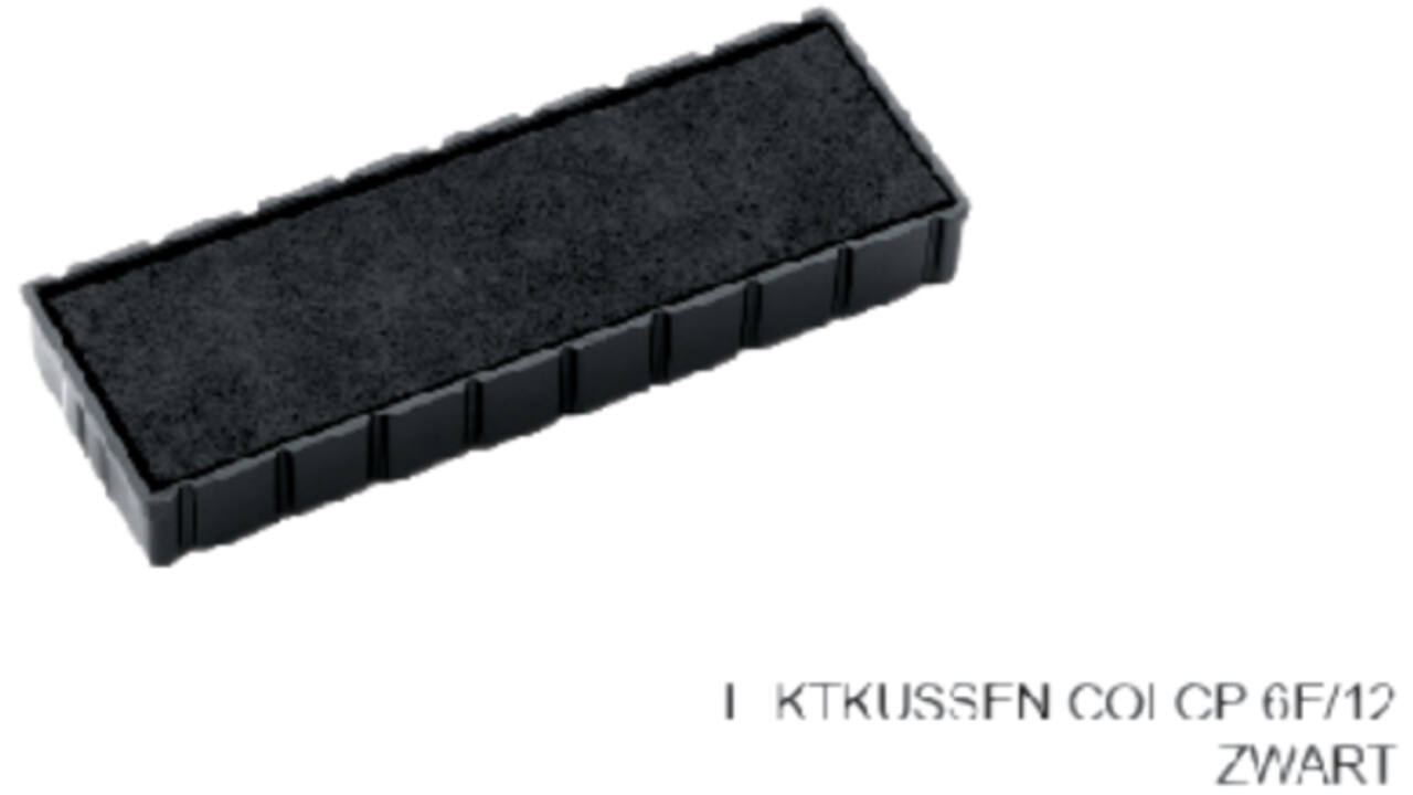 Stempelkussen Colop 6E/12 zwart