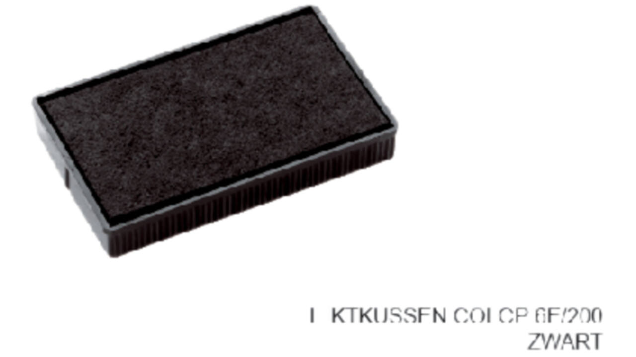 Stempelkussen Colop 6E/200 zwart