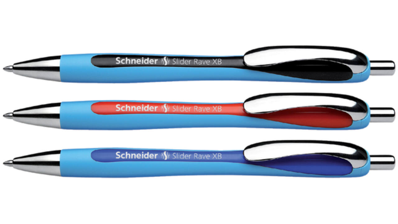 Balpen Schneider Slider Rave extra breed donkerblauw