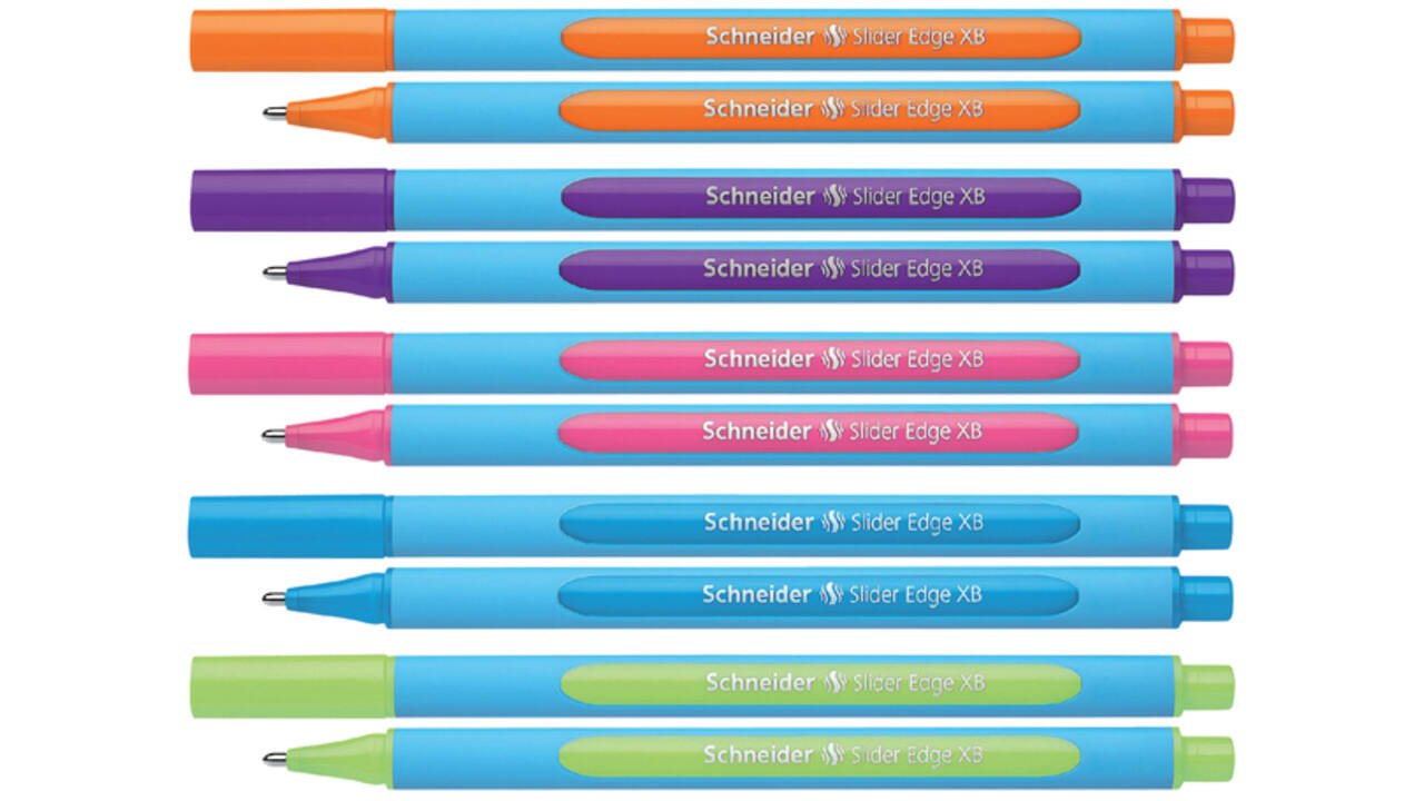 Balpen Schneider Slider Edge extra breed oranje