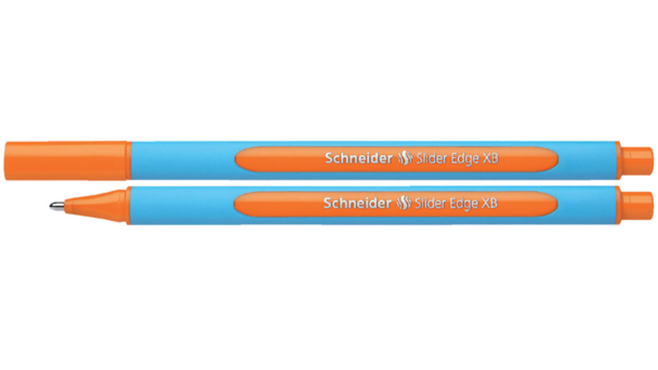 Balpen Schneider Slider Edge extra breed oranje