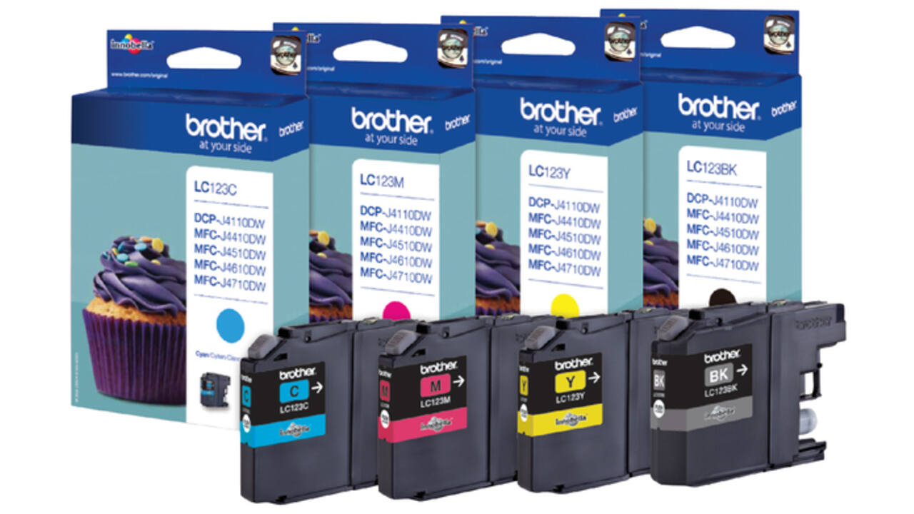 Inktcartridge Brother LC-123C blauw