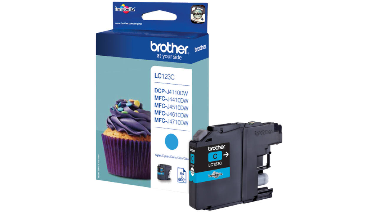 Inktcartridge Brother LC-123C blauw