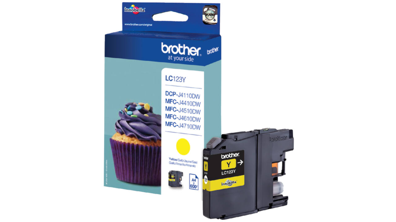 Inktcartridge Brother LC-123Y geel