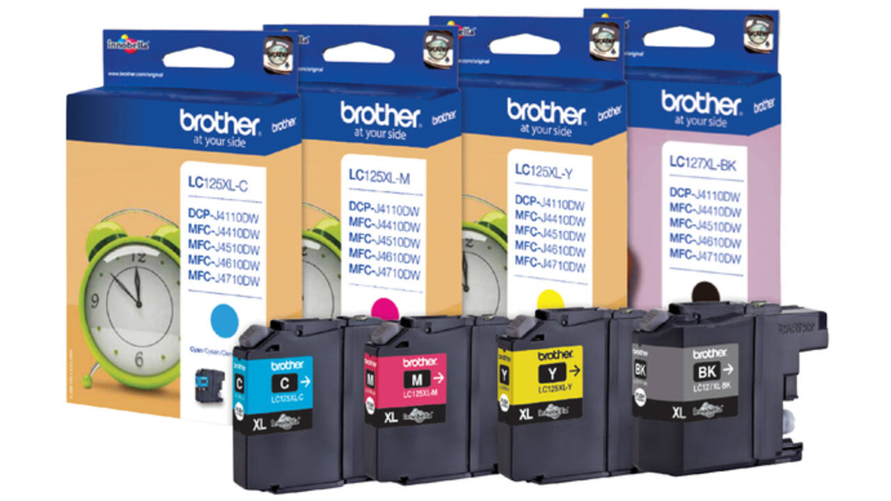 Inktcartridge Brother LC-127XLVALBP zwart + 3 kleuren