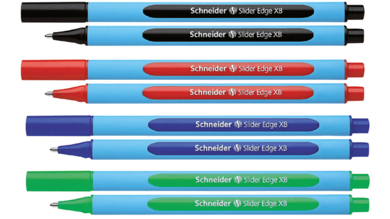Balpen Schneider Slider Edge extra breed blauw