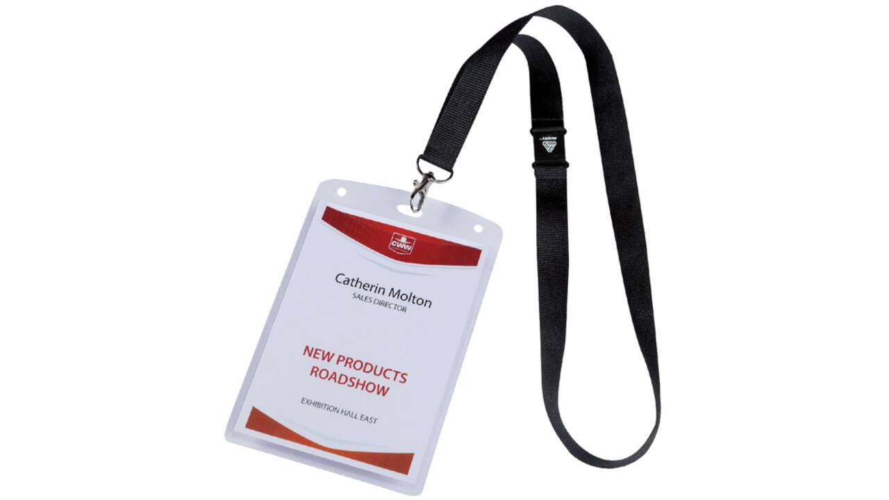 Badge Avery 4834 A6 hoes + insteekkaarten 10 stuks