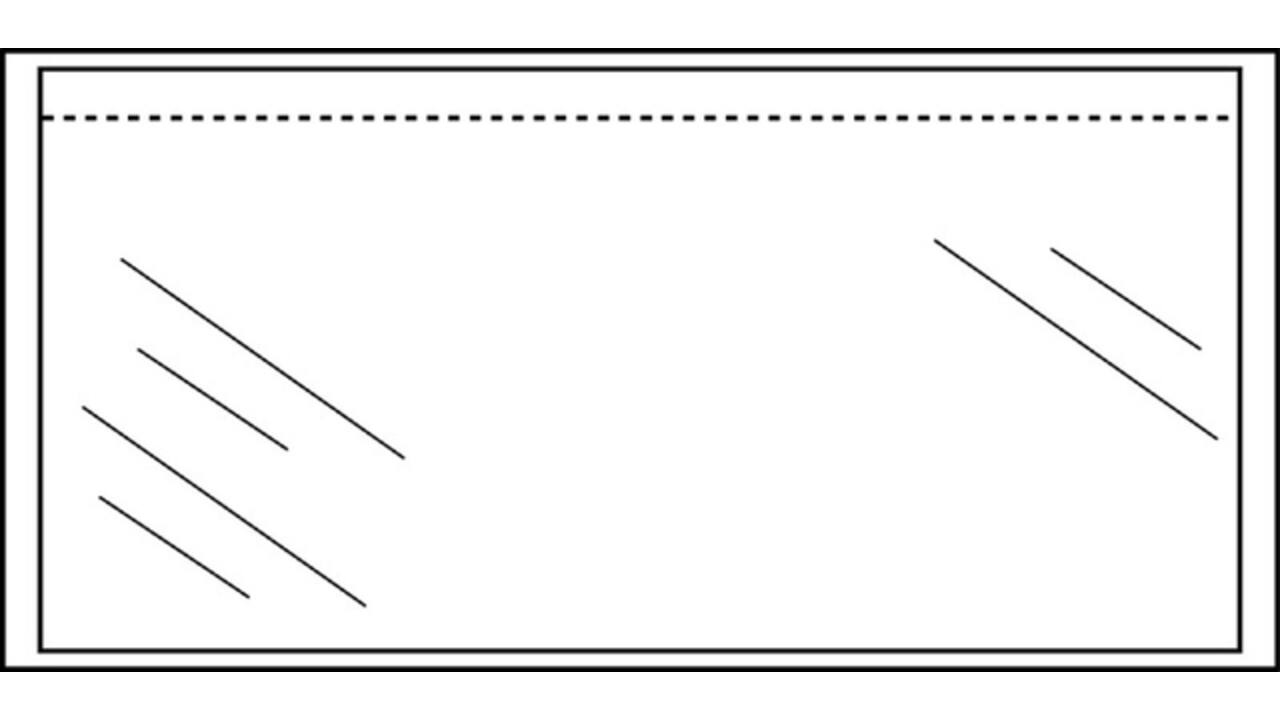 Paklijstenvelop Quantore zelfklevend blanco 225x122mm 1000st