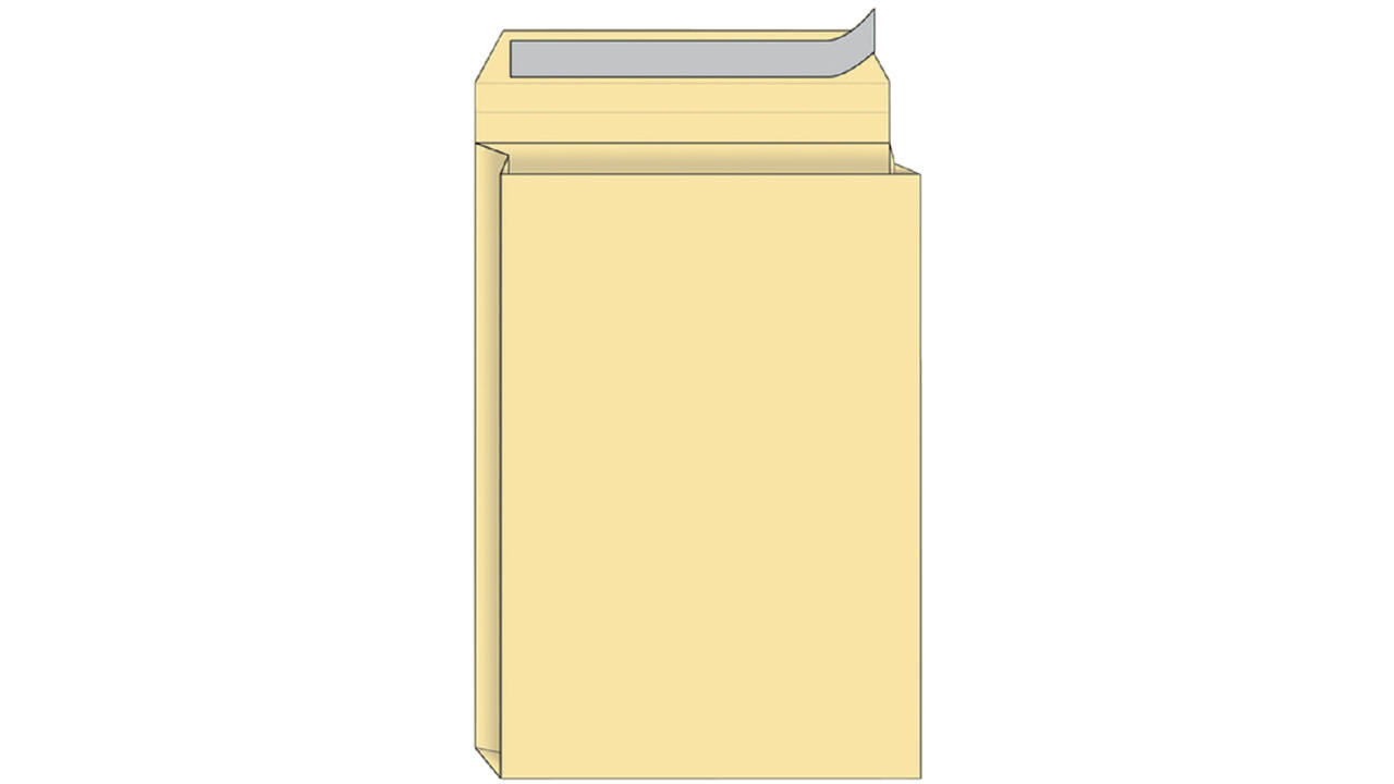Envelop Quantore monsterzak 229x324x38mm zelfkl creme 125st