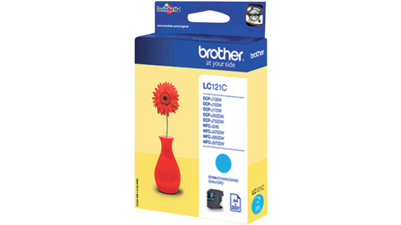 Inktcartridge Brother LC-121C blauw