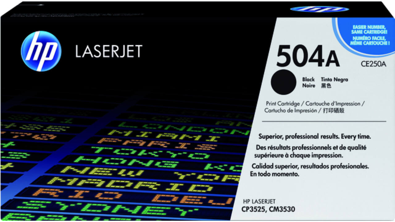 Tonercartridge HP CE250A 504A zwart