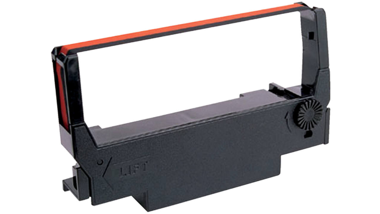 Lint Epson S015245 voor ERC38 nylon zwart/rood