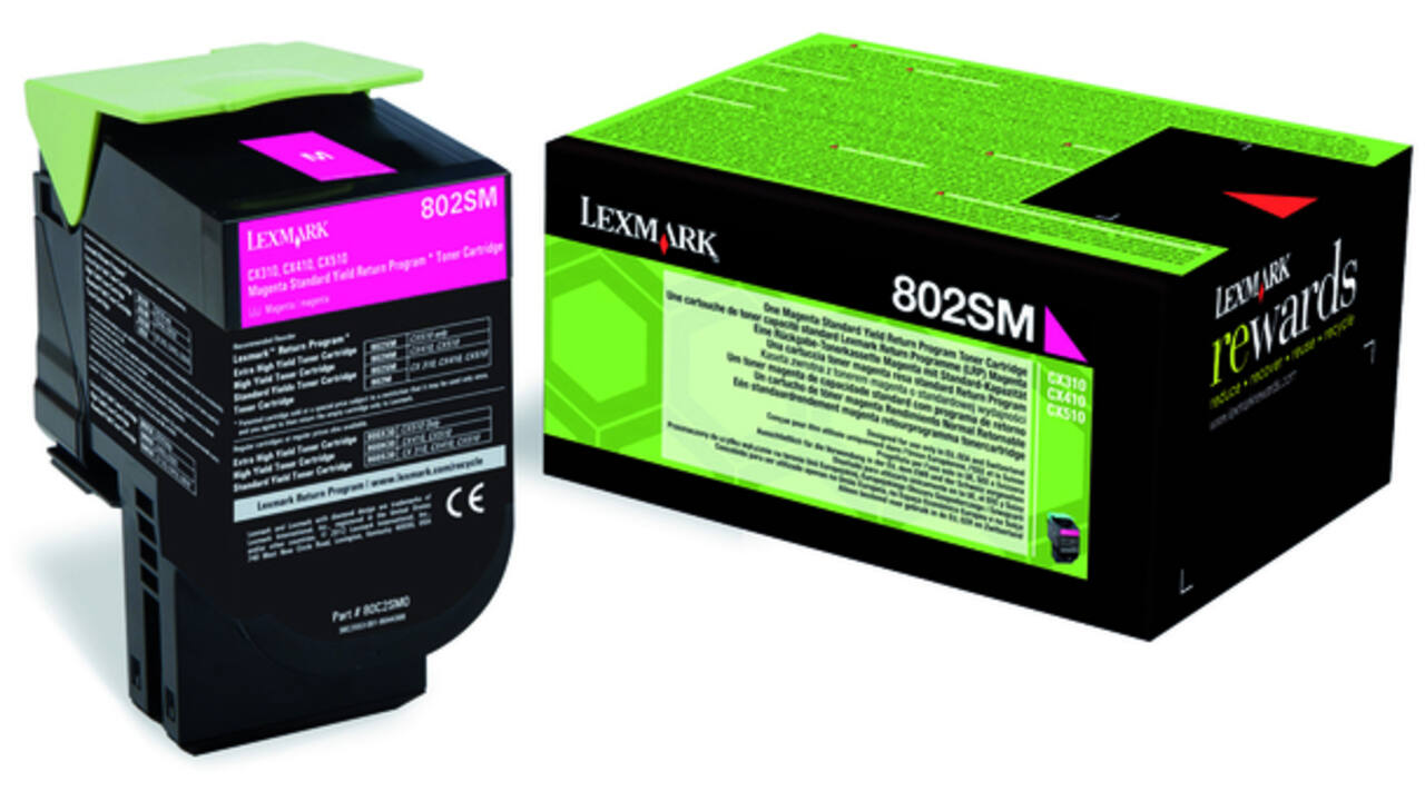 Tonercartridge Lexmark 80C2SM0 prebate rood