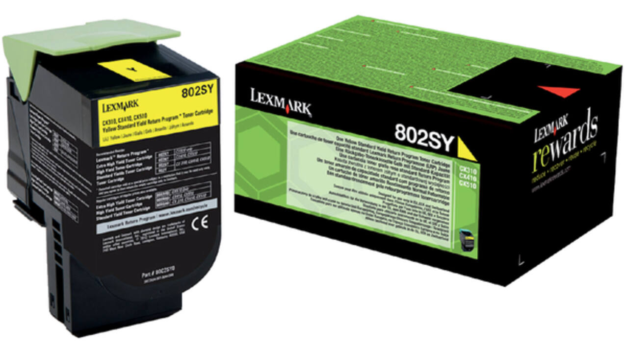 Tonercartridge Lexmark 80C2SY0 prebate geel