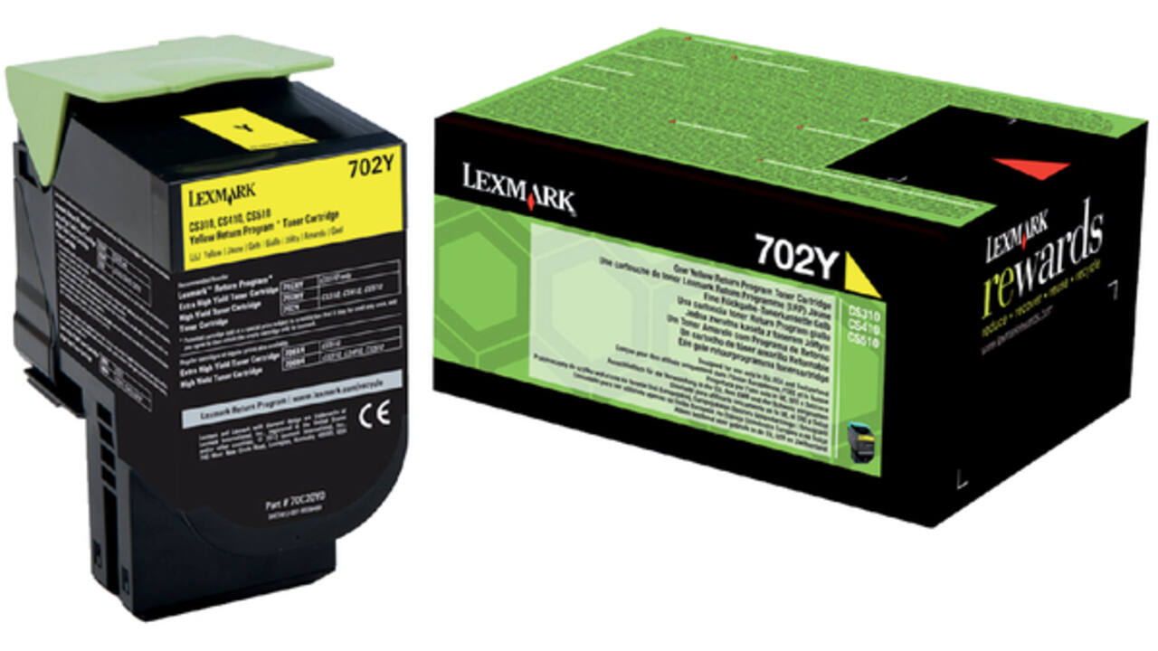 Tonercartridge Lexmark 70C20Y0 prebate geel