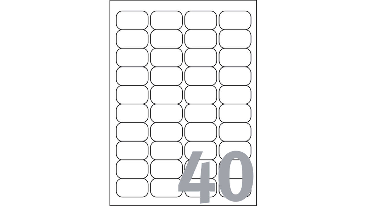 Etiket Avery J8654-25 45.7x25.4mm wit 1000stuks