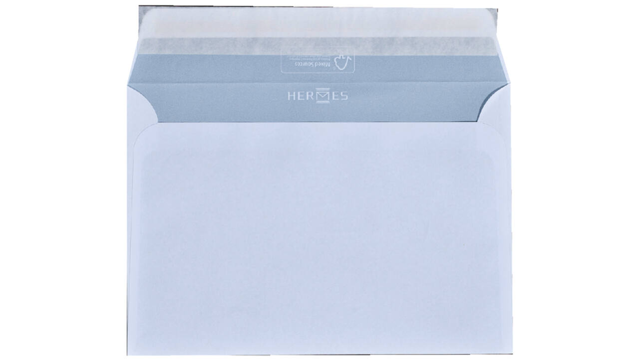 Envelop Hermes bank C5 162x229mm zelfklevend wit doos à 500 stuks