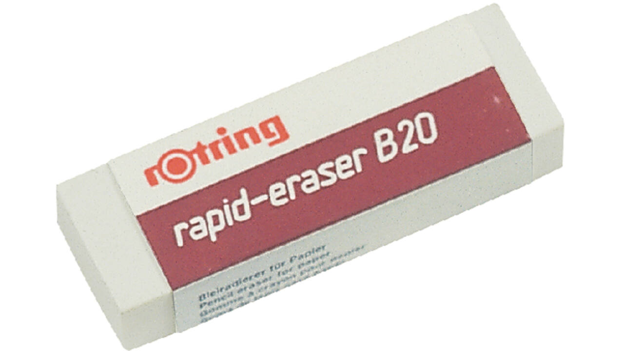 Gum rOtring Rapid B20 65x23x10mm potlood wit