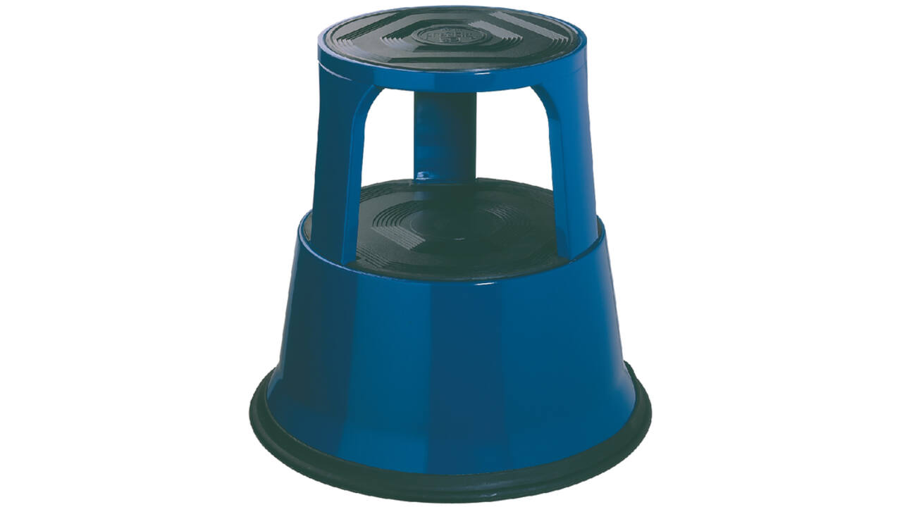 Opstapkruk Desq 42cm metaal blauw