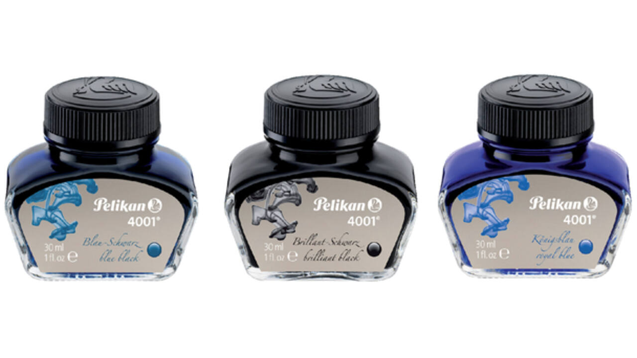 Vulpeninkt Pelikan 4001 30ml blauw/zwart