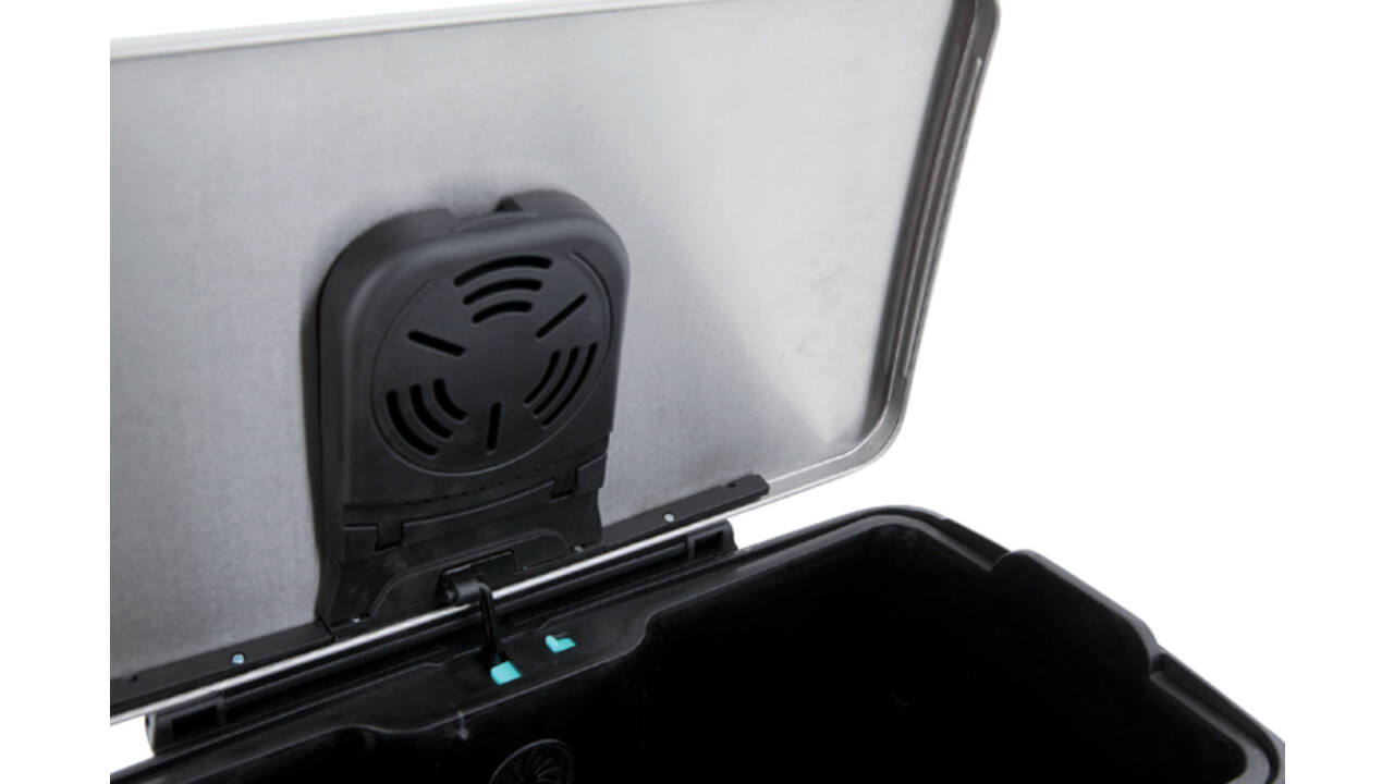 Afvalbak EKO E-Cube pedaalemmer 50liter RVS