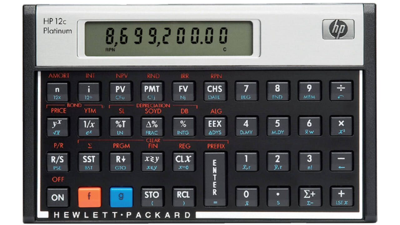 Rekenmachine HP 12C Platinum