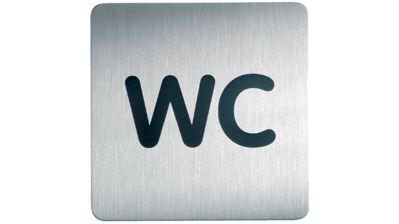 Infobord pictogram Durable 4957 vierkant wc 150mm