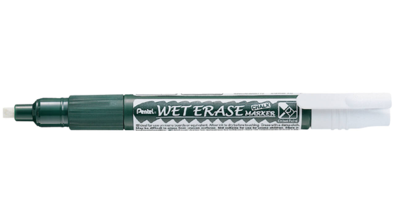 Krijtstift Pentel SMW26 1.5-4mm wit