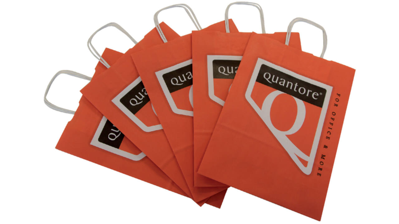 Draagtas Quantore papier 230x330mm 200stuks