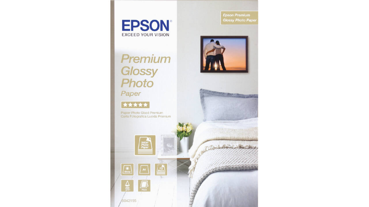 Inkjetpapier Epson S042155 A4 premium glans 225gr
