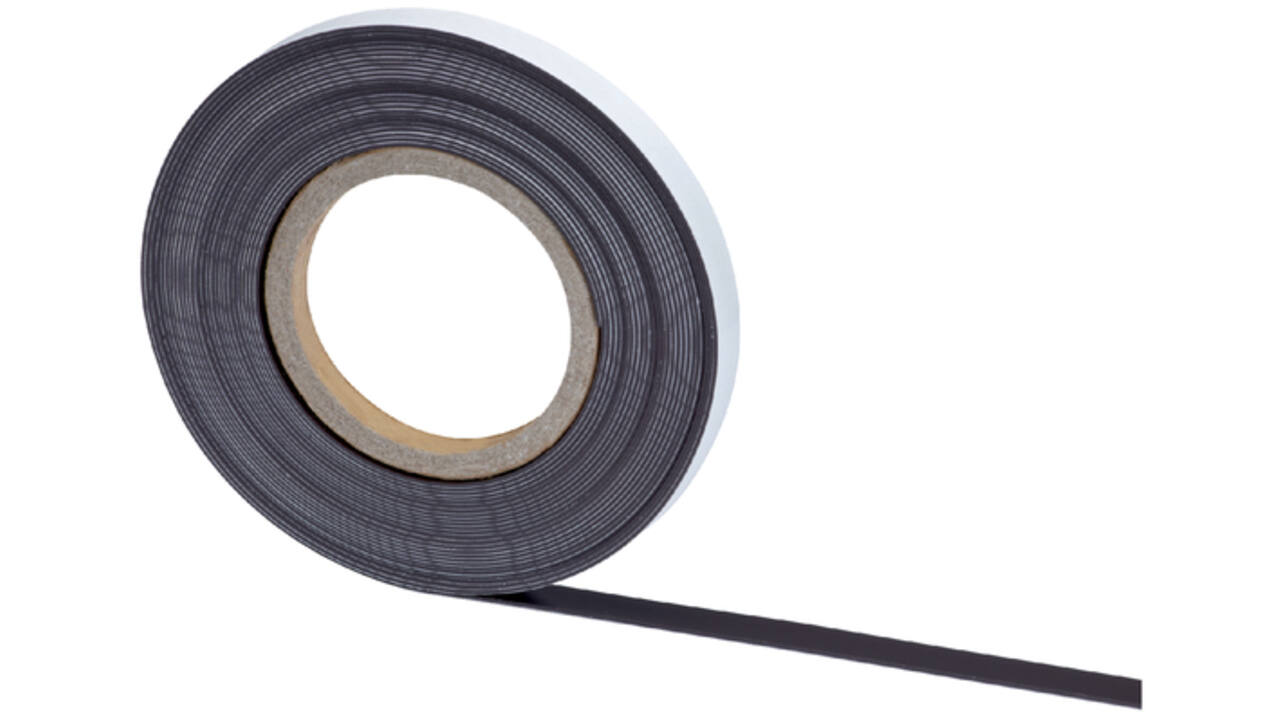 Magneetband MAUL 10mx10mmx1mm zelfklevend