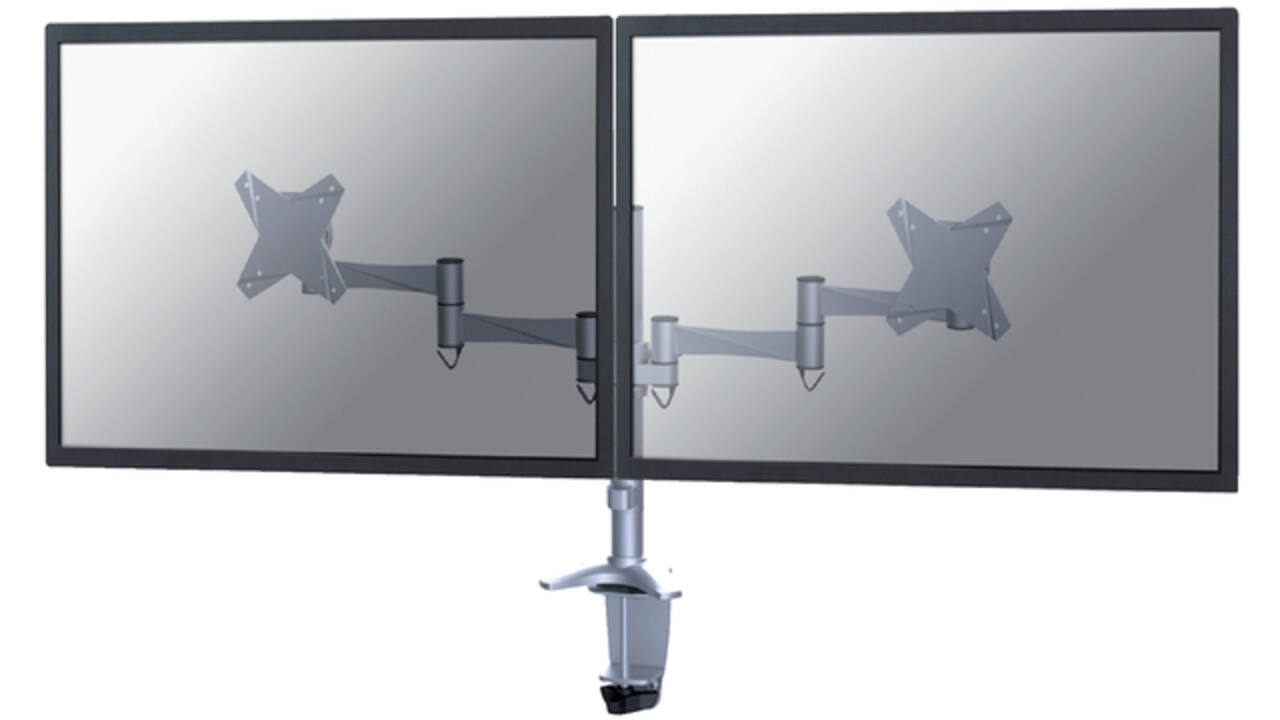 Monitorarm Neomounts D1330D 2x10-27" zilvergrijs