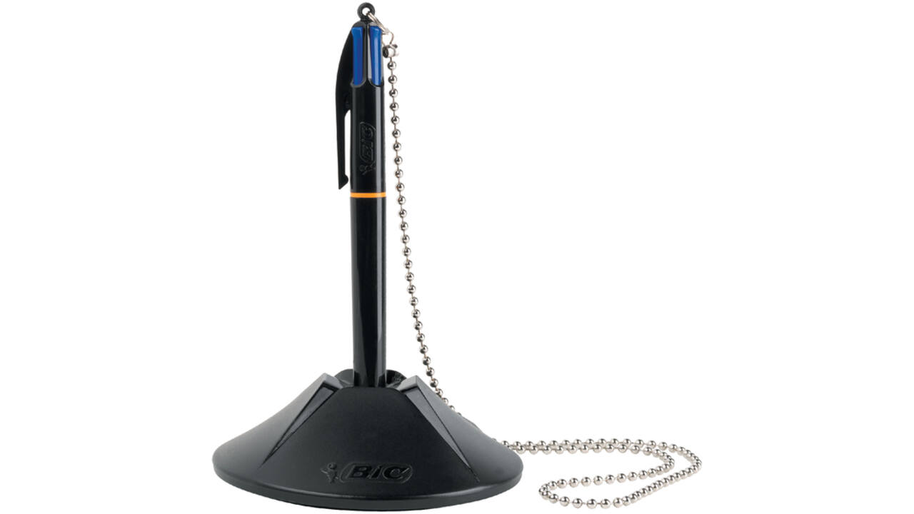 Baliebalpen Bic met ketting medium zwart